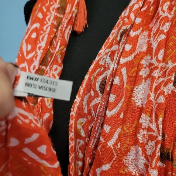 Orange Infinity Scarf W 29 L 32 - Picture 3 of 4